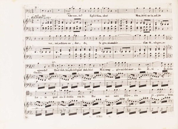 Guglielmo Tell : Melodramma tragico in 4 atti di Jouy ed Ippolito Bis / fatto italiano da Calisto Bassi ; posto in musica da Gioachino Rossini ; riduzione per canto con accomp. di pianoforte