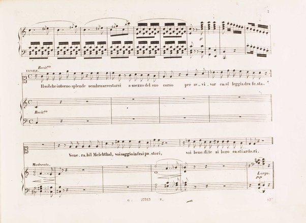 Guglielmo Tell : Melodramma tragico in 4 atti di Jouy ed Ippolito Bis / fatto italiano da Calisto Bassi ; posto in musica da Gioachino Rossini ; riduzione per canto con accomp. di pianoforte