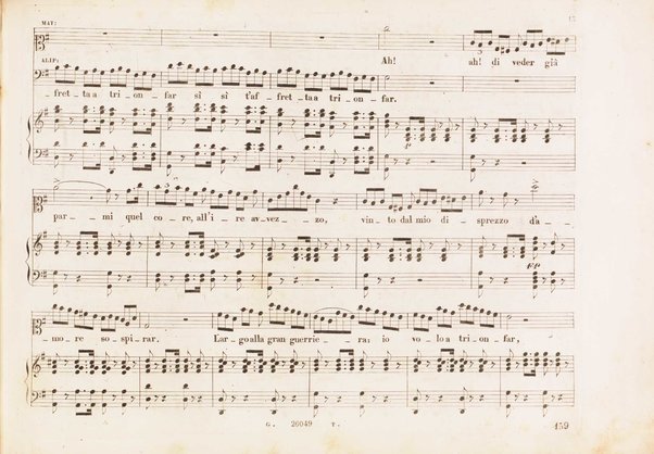 Matilde di Shabran : ossia Bellezza e cuor di ferro : Melodramma giocoso in due atti / di Giacomo Ferretti ; posto in musica da Gioachino Rossini