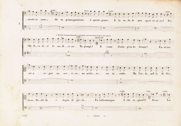 Matilde di Shabran : ossia Bellezza e cuor di ferro : Melodramma giocoso in due atti / di Giacomo Ferretti ; posto in musica da Gioachino Rossini