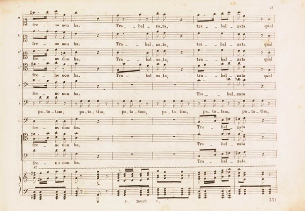 Matilde di Shabran : ossia Bellezza e cuor di ferro : Melodramma giocoso in due atti / di Giacomo Ferretti ; posto in musica da Gioachino Rossini