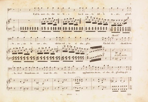 Matilde di Shabran : ossia Bellezza e cuor di ferro : Melodramma giocoso in due atti / di Giacomo Ferretti ; posto in musica da Gioachino Rossini