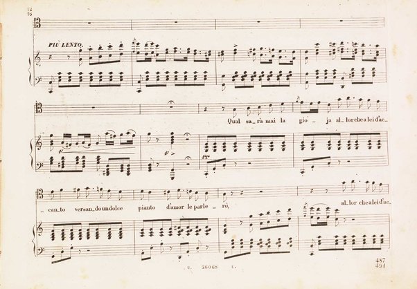 Matilde di Shabran : ossia Bellezza e cuor di ferro : Melodramma giocoso in due atti / di Giacomo Ferretti ; posto in musica da Gioachino Rossini