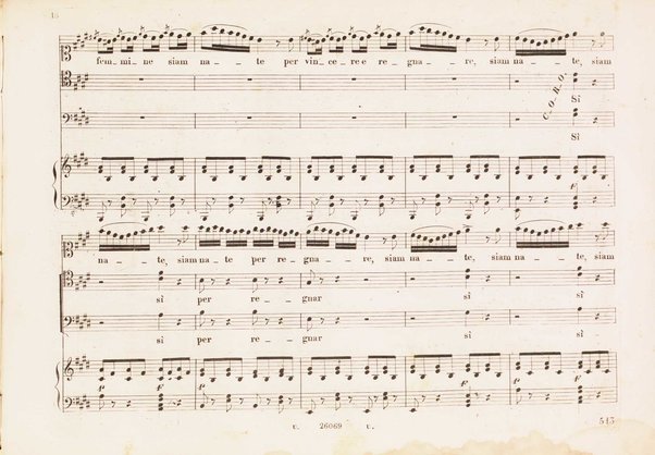 Matilde di Shabran : ossia Bellezza e cuor di ferro : Melodramma giocoso in due atti / di Giacomo Ferretti ; posto in musica da Gioachino Rossini