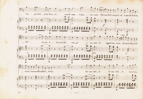 Matilde di Shabran : ossia Bellezza e cuor di ferro : Melodramma giocoso in due atti / di Giacomo Ferretti ; posto in musica da Gioachino Rossini