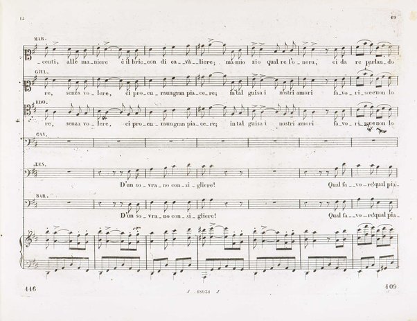Il finto Stanislao / Melodramma giocoso in due atti di Felice Romani ; posto in musica dal maestro Giuseppe Verdi ; Riduzione per canto con accompagnamento di pianoforte dei maestri L. Truzzi, A. Rajneri e C. Dominiceti