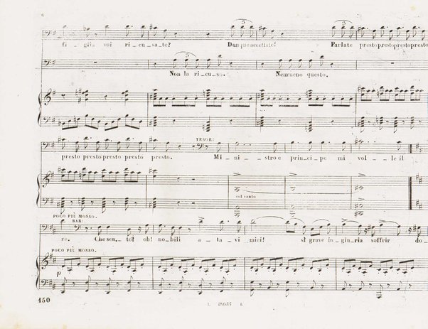 Il finto Stanislao / Melodramma giocoso in due atti di Felice Romani ; posto in musica dal maestro Giuseppe Verdi ; Riduzione per canto con accompagnamento di pianoforte dei maestri L. Truzzi, A. Rajneri e C. Dominiceti