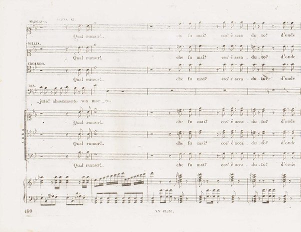 Il finto Stanislao / Melodramma giocoso in due atti di Felice Romani ; posto in musica dal maestro Giuseppe Verdi ; Riduzione per canto con accompagnamento di pianoforte dei maestri L. Truzzi, A. Rajneri e C. Dominiceti
