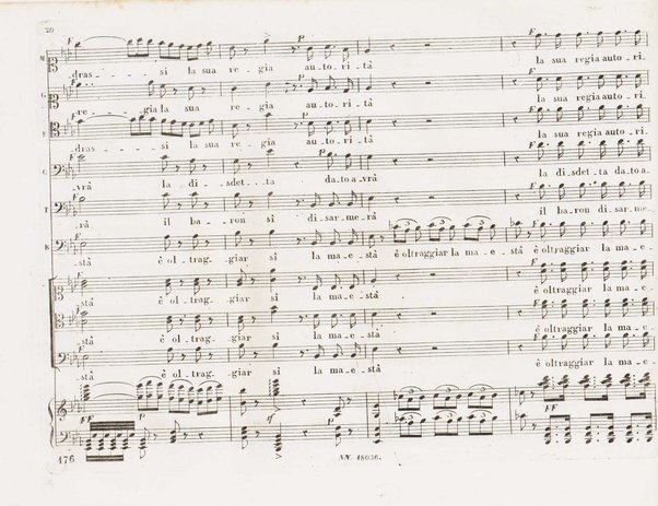 Il finto Stanislao / Melodramma giocoso in due atti di Felice Romani ; posto in musica dal maestro Giuseppe Verdi ; Riduzione per canto con accompagnamento di pianoforte dei maestri L. Truzzi, A. Rajneri e C. Dominiceti