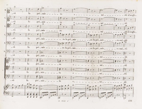 Il finto Stanislao / Melodramma giocoso in due atti di Felice Romani ; posto in musica dal maestro Giuseppe Verdi ; Riduzione per canto con accompagnamento di pianoforte dei maestri L. Truzzi, A. Rajneri e C. Dominiceti