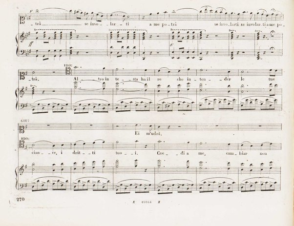 Il finto Stanislao / Melodramma giocoso in due atti di Felice Romani ; posto in musica dal maestro Giuseppe Verdi ; Riduzione per canto con accompagnamento di pianoforte dei maestri L. Truzzi, A. Rajneri e C. Dominiceti