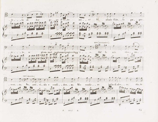 Il finto Stanislao / Melodramma giocoso in due atti di Felice Romani ; posto in musica dal maestro Giuseppe Verdi ; Riduzione per canto con accompagnamento di pianoforte dei maestri L. Truzzi, A. Rajneri e C. Dominiceti