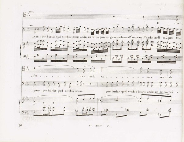 Il finto Stanislao / Melodramma giocoso in due atti di Felice Romani ; posto in musica dal maestro Giuseppe Verdi ; Riduzione per canto con accompagnamento di pianoforte dei maestri L. Truzzi, A. Rajneri e C. Dominiceti