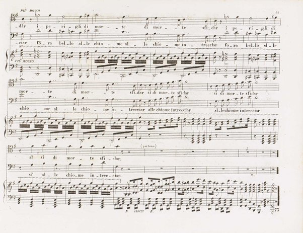 Il finto Stanislao / Melodramma giocoso in due atti di Felice Romani ; posto in musica dal maestro Giuseppe Verdi ; Riduzione per canto con accompagnamento di pianoforte dei maestri L. Truzzi, A. Rajneri e C. Dominiceti