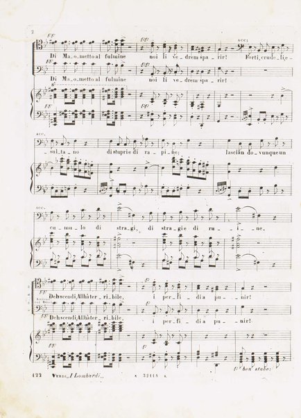 I Lombardi alla prima crociata / Dramma lirico in quattro atti di Temistocle Solera ; posto in musica [...! da G. Verdi ; Riduzione per canto e pianoforte di Luigi Truzzi e P. Tonassi