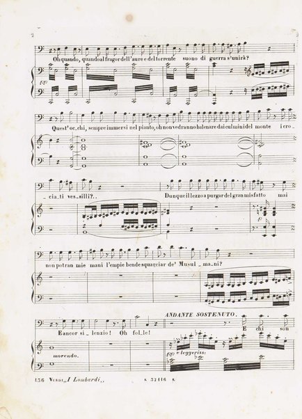 I Lombardi alla prima crociata / Dramma lirico in quattro atti di Temistocle Solera ; posto in musica [...! da G. Verdi ; Riduzione per canto e pianoforte di Luigi Truzzi e P. Tonassi