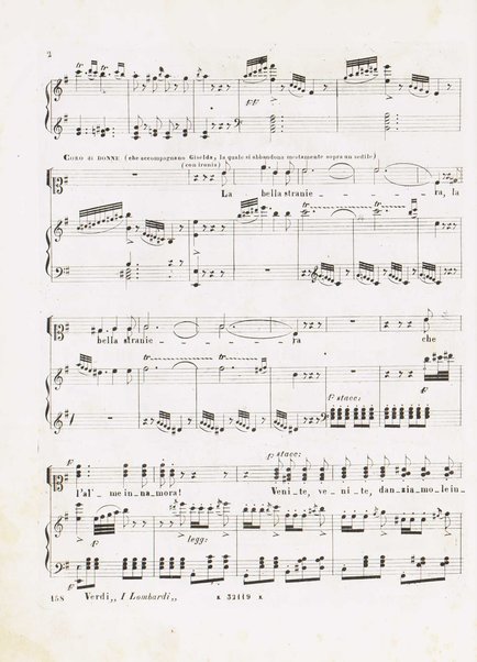 I Lombardi alla prima crociata / Dramma lirico in quattro atti di Temistocle Solera ; posto in musica [...! da G. Verdi ; Riduzione per canto e pianoforte di Luigi Truzzi e P. Tonassi