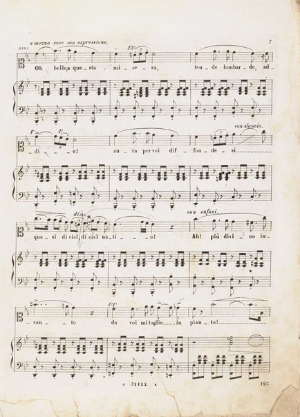 I Lombardi alla prima crociata / Dramma lirico in quattro atti di Temistocle Solera ; posto in musica [...! da G. Verdi ; Riduzione per canto e pianoforte di Luigi Truzzi e P. Tonassi