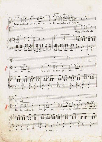 I Lombardi alla prima crociata / Dramma lirico in quattro atti di Temistocle Solera ; posto in musica [...! da G. Verdi ; Riduzione per canto e pianoforte di Luigi Truzzi e P. Tonassi
