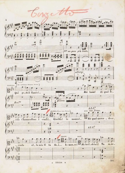 I Lombardi alla prima crociata / Dramma lirico in quattro atti di Temistocle Solera ; posto in musica [...! da G. Verdi ; Riduzione per canto e pianoforte di Luigi Truzzi e P. Tonassi