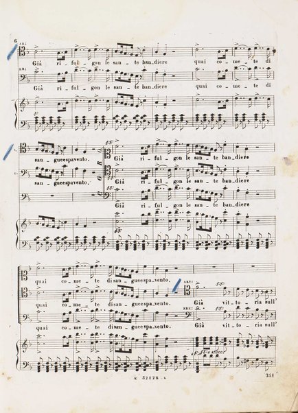 I Lombardi alla prima crociata / Dramma lirico in quattro atti di Temistocle Solera ; posto in musica [...! da G. Verdi ; Riduzione per canto e pianoforte di Luigi Truzzi e P. Tonassi