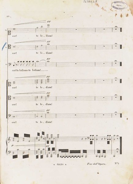 I Lombardi alla prima crociata / Dramma lirico in quattro atti di Temistocle Solera ; posto in musica [...! da G. Verdi ; Riduzione per canto e pianoforte di Luigi Truzzi e P. Tonassi