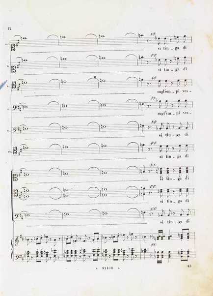 I Lombardi alla prima crociata / Dramma lirico in quattro atti di Temistocle Solera ; posto in musica [...! da G. Verdi ; Riduzione per canto e pianoforte di Luigi Truzzi e P. Tonassi