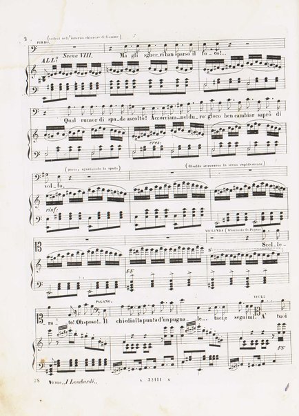 I Lombardi alla prima crociata / Dramma lirico in quattro atti di Temistocle Solera ; posto in musica [...! da G. Verdi ; Riduzione per canto e pianoforte di Luigi Truzzi e P. Tonassi