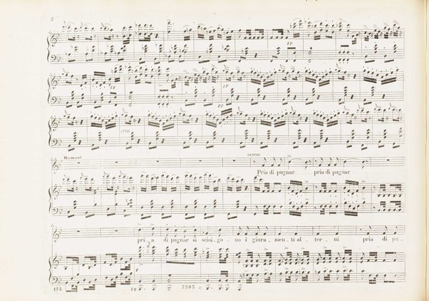 Orazi e Curiazi : tragedia lirica in 3 atti / di S. Cammarano ; posta in musica pel R. Teatro di S. Carlo (ov'è stata rappresentata al 10 Novembre 1846) dal maestro Saverio Mercadante