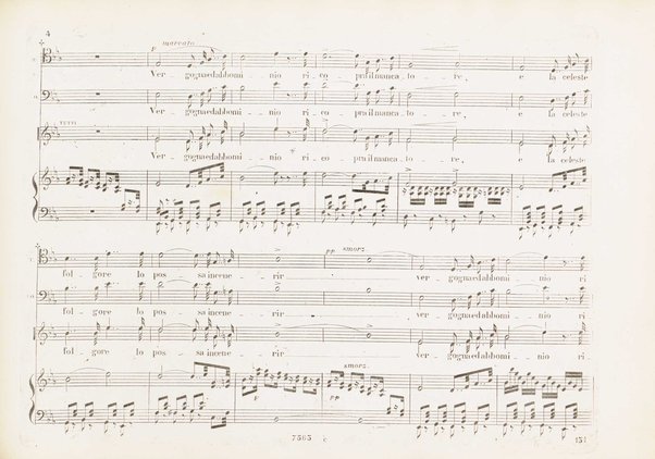 Orazi e Curiazi : tragedia lirica in 3 atti / di S. Cammarano ; posta in musica pel R. Teatro di S. Carlo (ov'è stata rappresentata al 10 Novembre 1846) dal maestro Saverio Mercadante