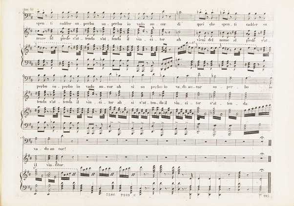 Orazi e Curiazi : tragedia lirica in 3 atti / di S. Cammarano ; posta in musica pel R. Teatro di S. Carlo (ov'è stata rappresentata al 10 Novembre 1846) dal maestro Saverio Mercadante