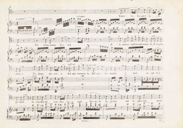 Orazi e Curiazi : tragedia lirica in 3 atti / di S. Cammarano ; posta in musica pel R. Teatro di S. Carlo (ov'è stata rappresentata al 10 Novembre 1846) dal maestro Saverio Mercadante