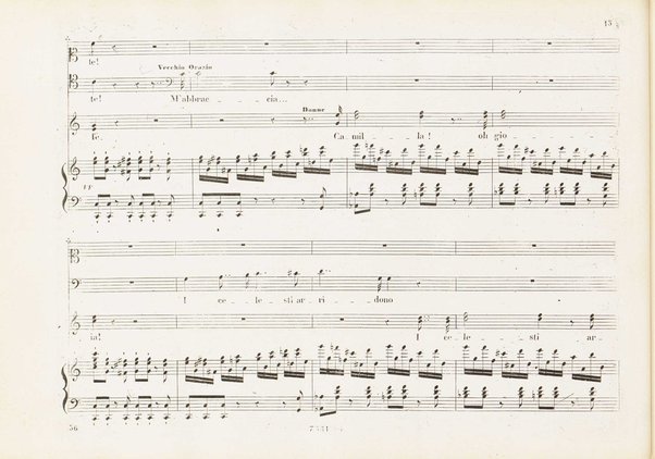 Orazi e Curiazi : tragedia lirica in 3 atti / di S. Cammarano ; posta in musica pel R. Teatro di S. Carlo (ov'è stata rappresentata al 10 Novembre 1846) dal maestro Saverio Mercadante