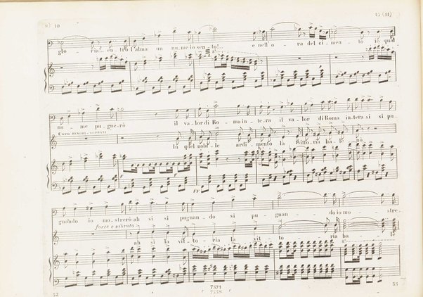 Orazi e Curiazi : tragedia lirica in 3 atti / di S. Cammarano ; posta in musica pel R. Teatro di S. Carlo (ov'è stata rappresentata al 10 Novembre 1846) dal maestro Saverio Mercadante