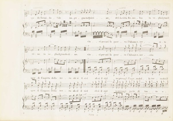 Orazi e Curiazi : tragedia lirica in 3 atti / di S. Cammarano ; posta in musica pel R. Teatro di S. Carlo (ov'è stata rappresentata al 10 Novembre 1846) dal maestro Saverio Mercadante