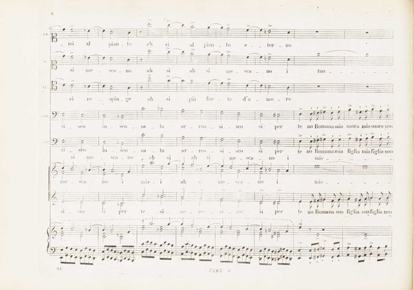 Orazi e Curiazi : tragedia lirica in 3 atti / di S. Cammarano ; posta in musica pel R. Teatro di S. Carlo (ov'è stata rappresentata al 10 Novembre 1846) dal maestro Saverio Mercadante