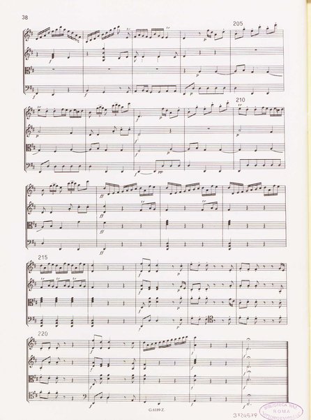 Quartetto primo (G. 248) e quartetto secondo (G. 249 incompleto) per due violini viola e violoncello dai Sei quartetti op. 64 (incompiuta) / Luigi Boccherini ; a cura di Aldo Pais