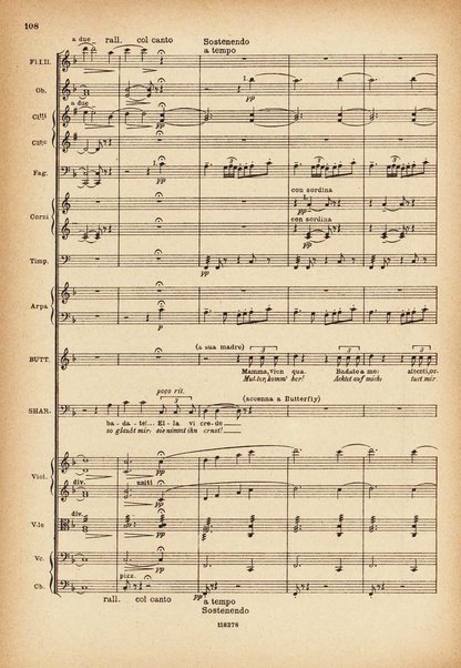 Madama Butterfly : da John L. Long e David Belasco / tragedia giapponese di L. Illica e G. Giacosa ; musica di G. Puccini