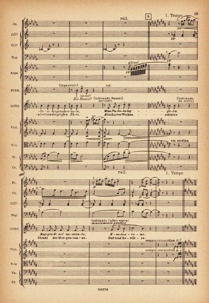 Madama Butterfly : da John L. Long e David Belasco / tragedia giapponese di L. Illica e G. Giacosa ; musica di G. Puccini