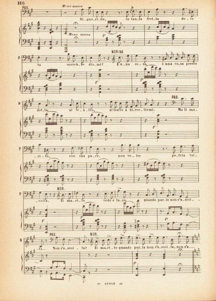 Don Pasquale : dramma buffo in tre atti / G. Donizetti ; : opera completa [per] canto e pianoforte