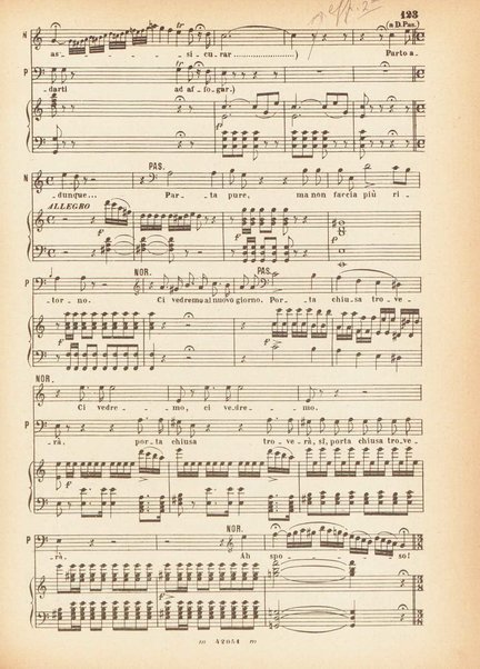 Don Pasquale : dramma buffo in tre atti / G. Donizetti ; : opera completa [per] canto e pianoforte