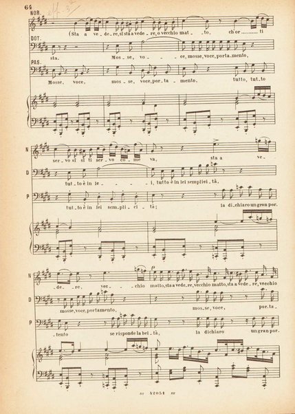 Don Pasquale : dramma buffo in tre atti / G. Donizetti ; : opera completa [per] canto e pianoforte