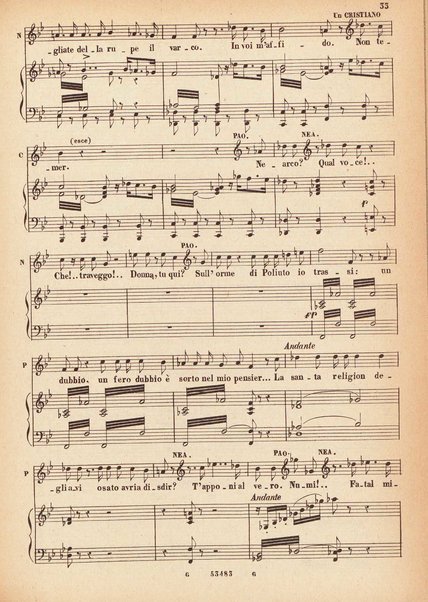 Poliuto : tragedia lirica in tre atti / G. Donizetti ; opera completa, canto e pianoforte