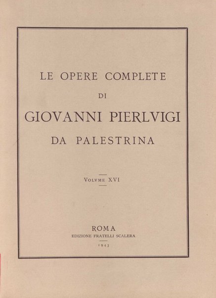 I Magnificat a 4, 5, 6 e 8 voci. 16