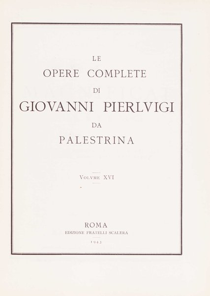 I Magnificat a 4, 5, 6 e 8 voci. 16