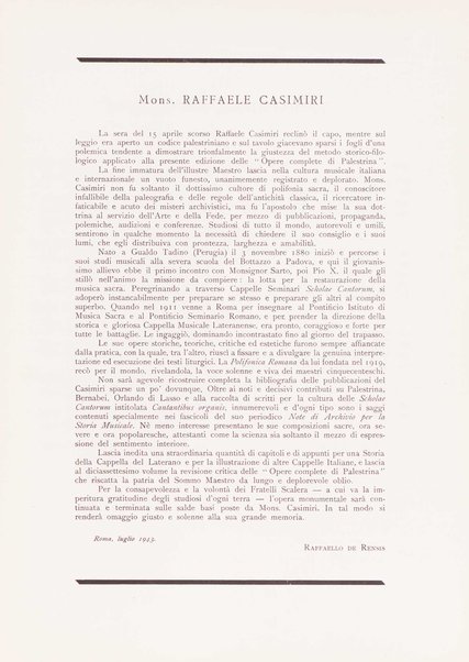 I Magnificat a 4, 5, 6 e 8 voci. 16