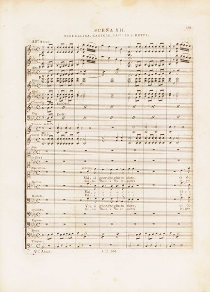 Le Nozze di Figaro : dramma giocoso in quattro atti / messo in musica dal signor W.A. Mozart