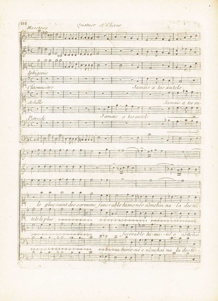 Iphigénie en Aulide : Tragédie Opéra en Trois Actes dédiés au Roy / par M. le Chevalier Gluck