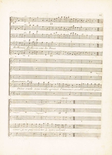 Iphigénie en Aulide : Tragédie Opéra en Trois Actes dédiés au Roy / par M. le Chevalier Gluck