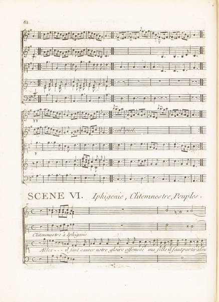 Iphigénie en Aulide : Tragédie Opéra en Trois Actes dédiés au Roy / par M. le Chevalier Gluck